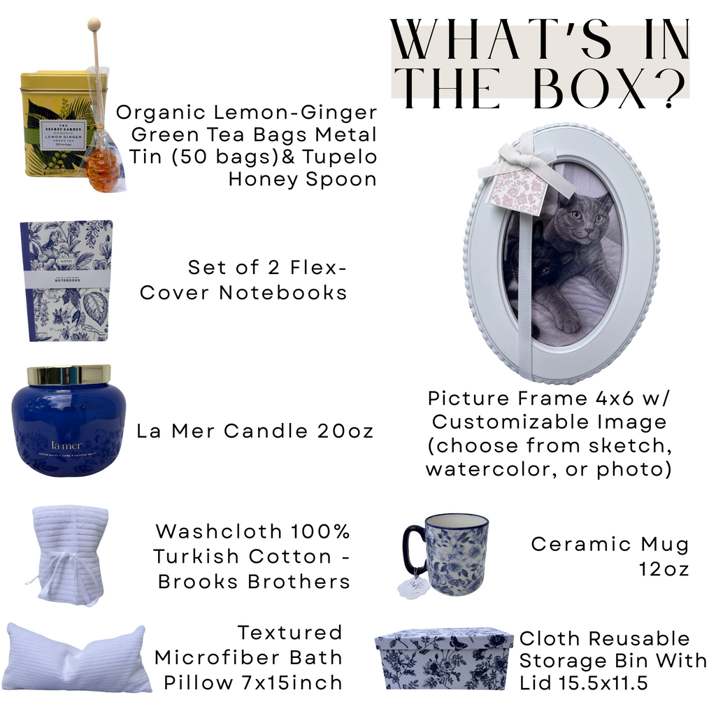 Blue Chinoiserie "Curated Calm" Spa Box