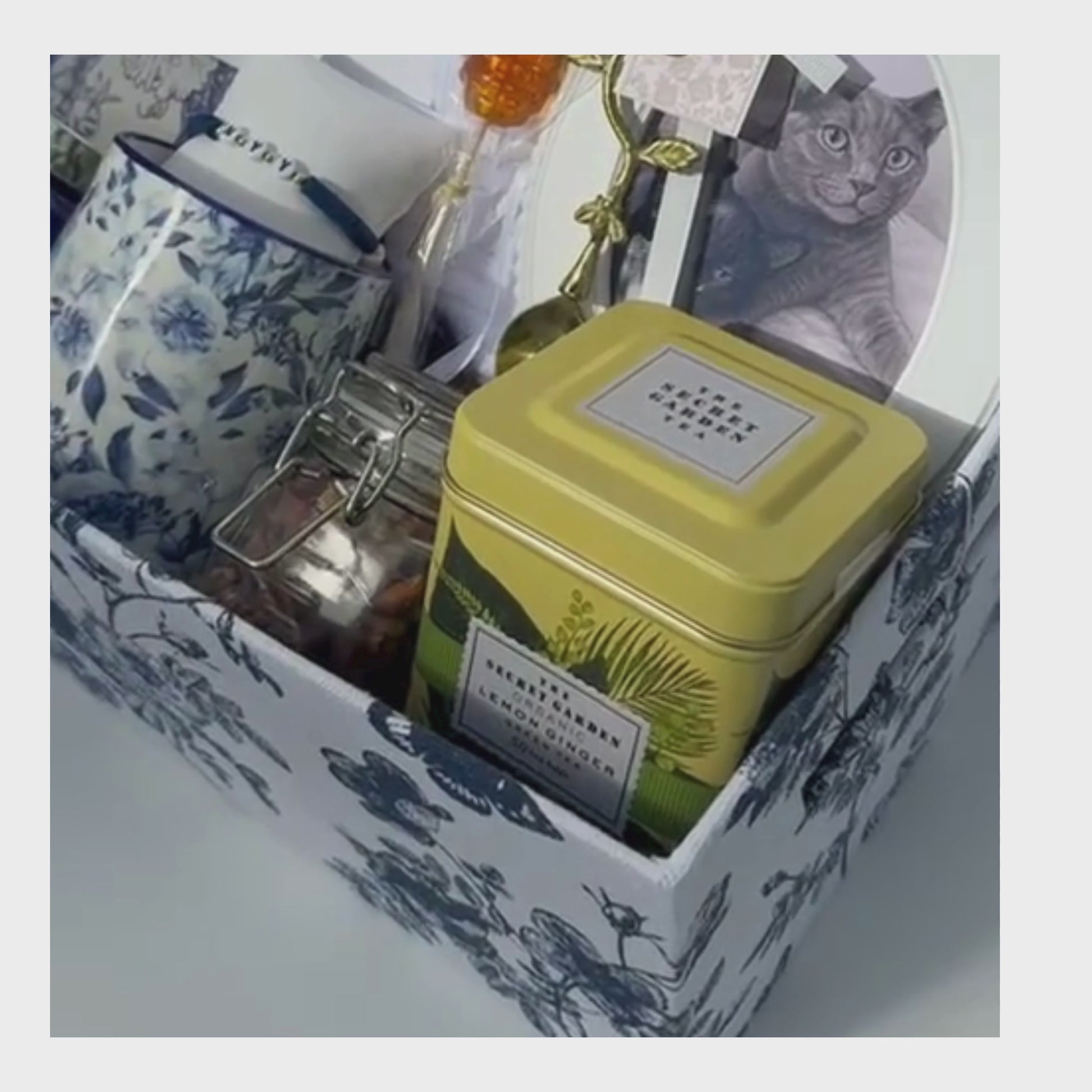 Blue Chinoiserie "Curated Calm" Spa Box